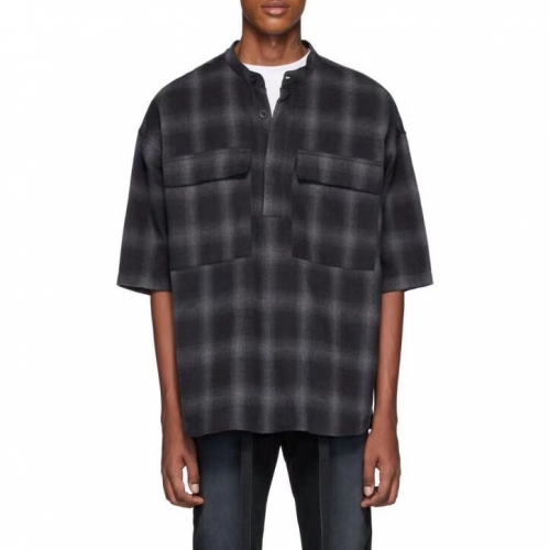 フィアオブゴッドフィアオブゴッドメンズミニマル半袖シャツa0176ブラック