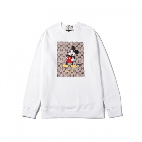 グッチ-グッチメンズコットンクルーネックオーバーサイズ長袖Tシャツc02945.ホワイト