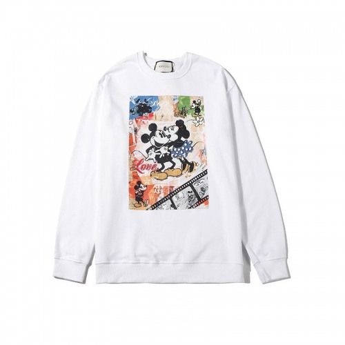 グッチ-グッチメンズコットンクルーネック長袖Tシャツc02947.ホワイト