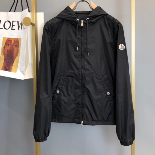 モンクレールモンクレールメンズカジュアルウィンドブレーカージャケットc01805.ブラック