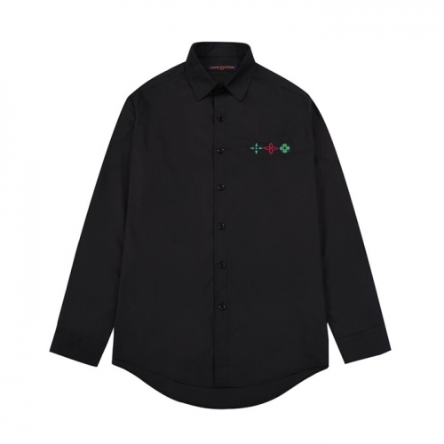 ルイヴィトンルイヴィトンメンズトレンディコットンシャツu02095ブラック