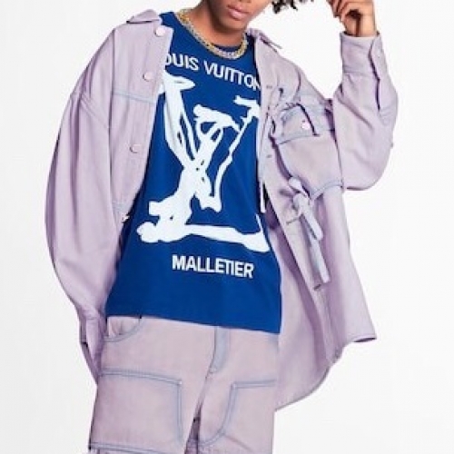 ルイヴィトンルイヴィトンユニセックスモノグラムウールセーターu02098ブルー