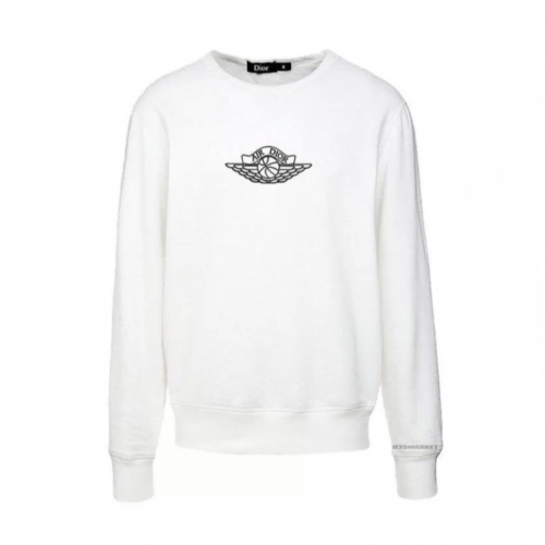 ディオールディオールメンズカジュアルコットン長袖Tシャツo0763.ホワイト