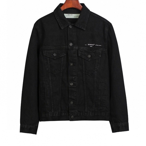 オフホワイトメンズカジュアルデニムジャケットf0479ブラック