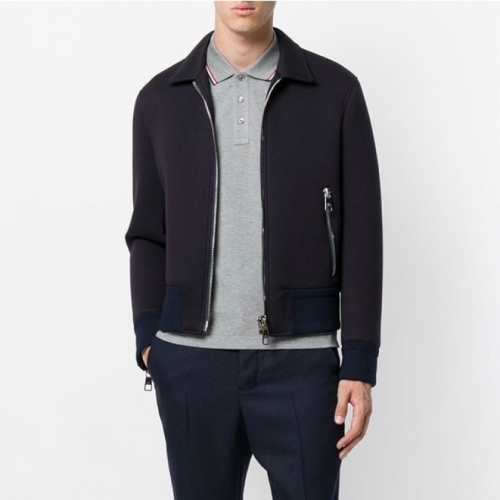 モンクレールモンクレールメンズカジュアルコットンポロ長袖Tシャツc01808.グレー