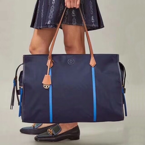 ,43トリーバーチトートバッグショッパーバッグB0263,43,ネイビー