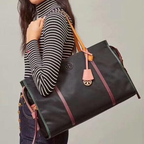 ,43トリーバーチトートバッグショッパーバッグB0264,43,ブラック