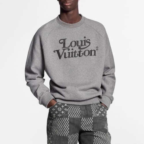 ルイヴィトンルイヴィトンメンズカジュアルコットン長袖Tシャツu02120グレー
