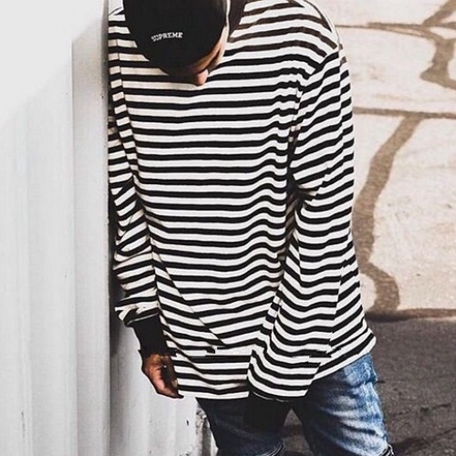 フィアオブゴッドフィアオブゴッドメンズオーバーサイズミニマル長袖Tシャツa0195ブラック