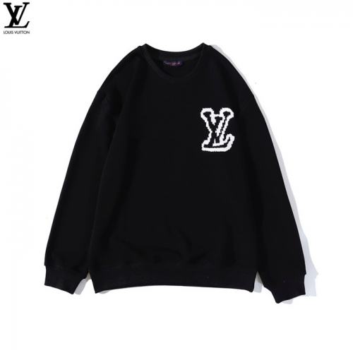 ルイヴィトンルイヴィトンメンズカジュアルコットン長袖Tシャツu02123.ブラック
