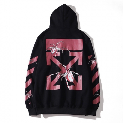 オフホワイトオフホワイトメンズオーバーサイズフーディf0496.ブラック