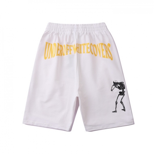 オフホワイトオフホワイトメンズカジュアルトレーニングショートパンツf0506.ホワイト