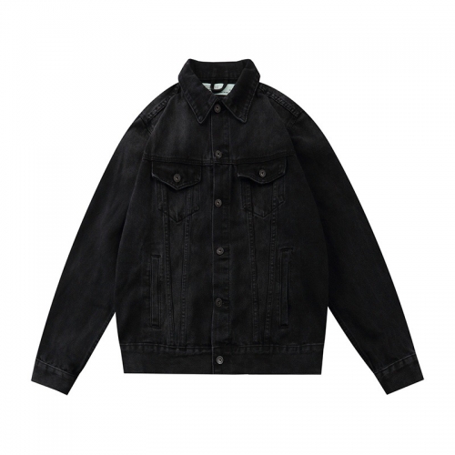 オフホワイトメンズカジュアルデニムジャケットf0507.ブラック