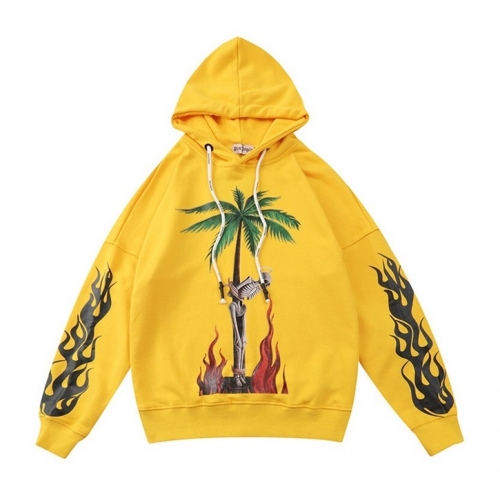 パームエンジェルスパームエンジェルスメンズコットンフーディm0205.イエロー