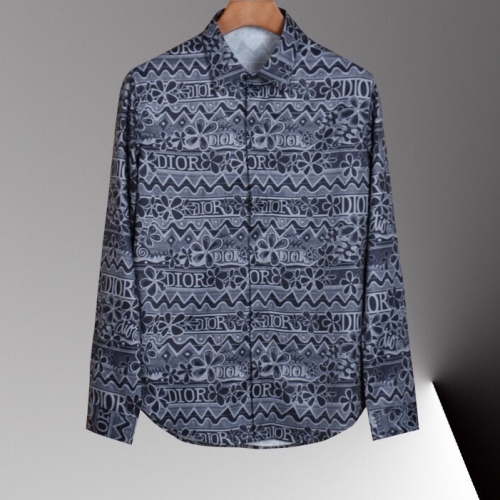 ディオールディオールメンズクラシックシャツo0771.ブルー