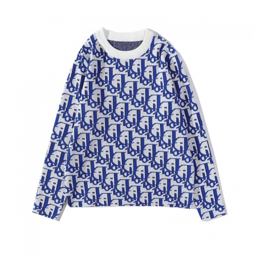 -ディオールメンズレトロクルーネックセーターo0772.ブルー