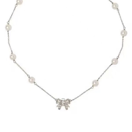 ミュウミュウレディースネックレスC0453.(シルバー)