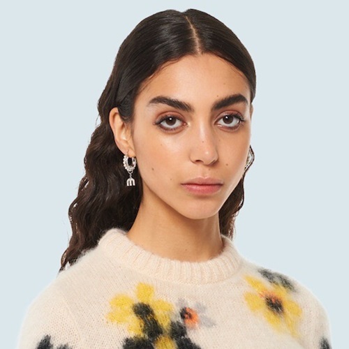 ミュウミュウレディースピアスC0456.(シルバー)