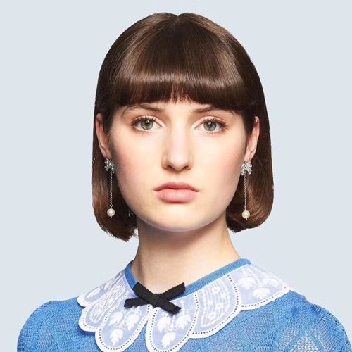 ミュウミュウレディースピアスC0457.(シルバー)