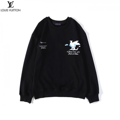 ルイヴィトンルイヴィトンメンズカジュアルコットン長袖Tシャツu02135ブラック