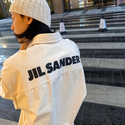 ジルサンダージルサンダーメンズベーシックコットン半袖シャツl0012アイボリー