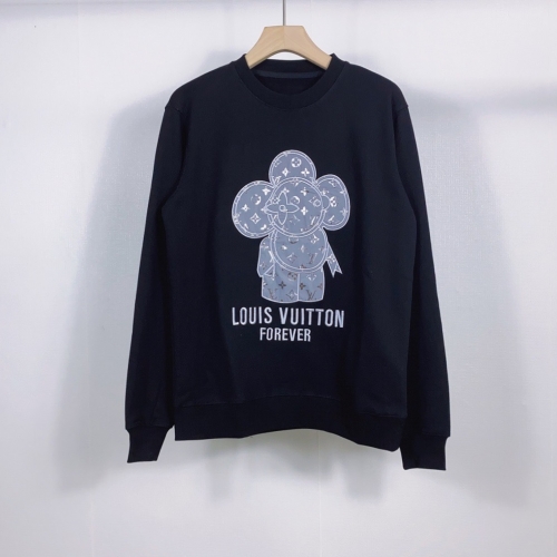 ルイヴィトンルイヴィトンメンズカジュアルコットン長袖Tシャツu02149.ブラック