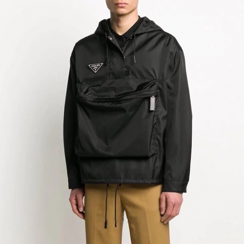 プラダプラダメンズカジュアルジャケットa01099ブラック