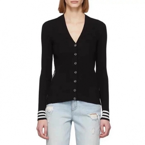 オフホワイト-オフホワイトレディースネックカジュアルカーディガンf0523ブラック