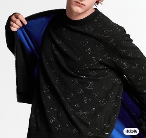 ルイヴィトンルイヴィトンメンズモノグラムウールセーターu02153.ブラック