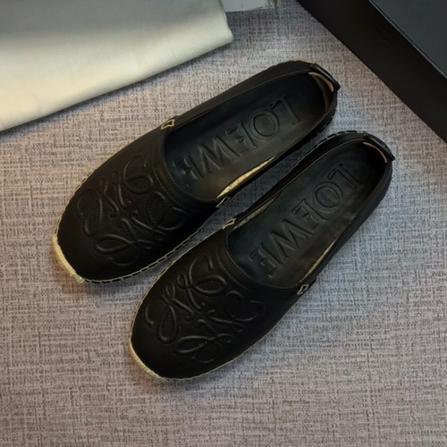 ロエベメンズレザーローファー,S0025ブラック