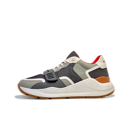 バーバリーメンズランニングシューズS0115グレー