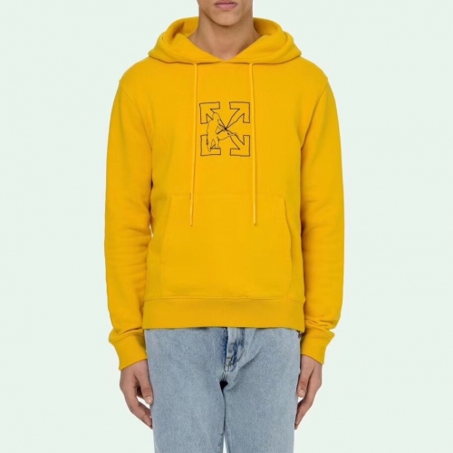 オフホワイト-オフホワイトメンズコットンジップアップフーディf0534イエロー