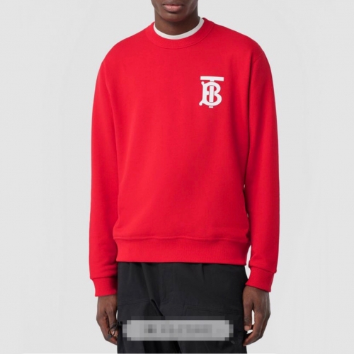 バーバリーバーバリーメンズカジュアルコットンスウェットシャツr02888.レッド