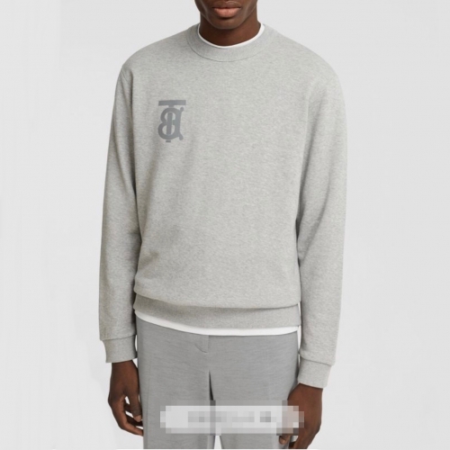 バーバリーバーバリーメンズカジュアルコットンスウェットシャツr02889.グレー