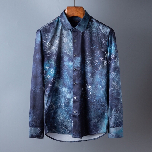 ルイヴィトンルイヴィトンメンズトレンディシャツu02171.ブルー