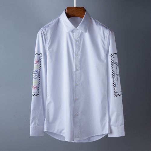 ヴェルサーチェヴェルサーチェメンズシルケットシャツr0692.ホワイト