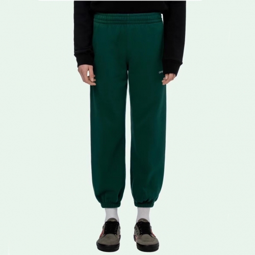 オフホワイト-オフホワイトメンズコットントレーニングパンツf0549グリーン