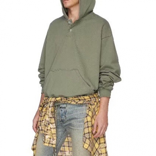 フィアオブゴッドフィアオブゴッドユニセックスオーバーサイズコットンフーディa0206カーキ