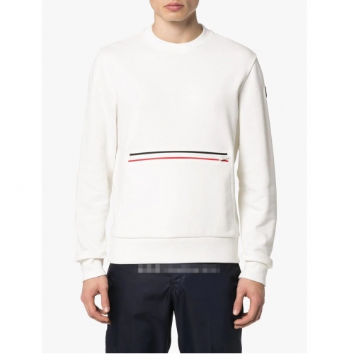 モンクレールモンクレールメンズカジュアルコットン長袖Tシャツc01826.ホワイト