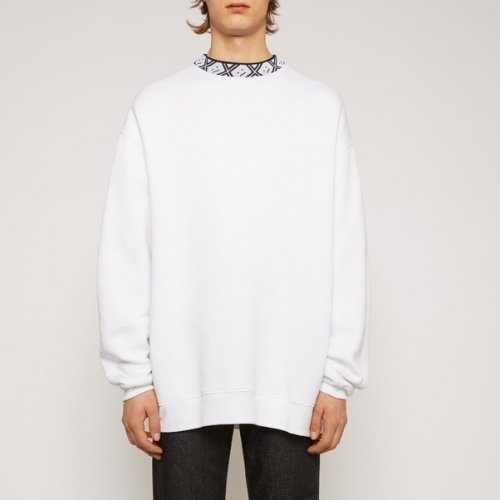 アクネストゥディオズユニセックスコットンスウェットシャツn0092ホワイト