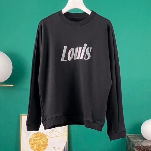 ルイヴィトンルイヴィトンメンズカジュアルコットン長袖Tシャツu02182ブラック