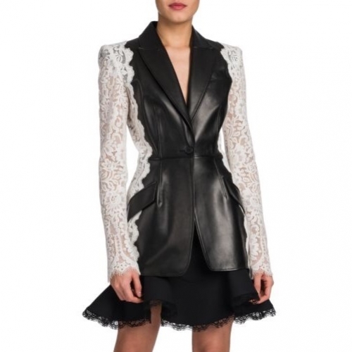 アレクサンダーワンアレクサンダーワンレディースレザージャケットw0134ブラック