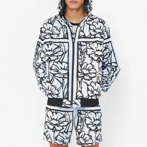 ェンディ&ェンディユニセックストレンディカジュアルジャケット&ショートパンツn0798ブルー