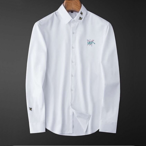 ディオールディオールメンズクラシックコットンシャツo0812ホワイト