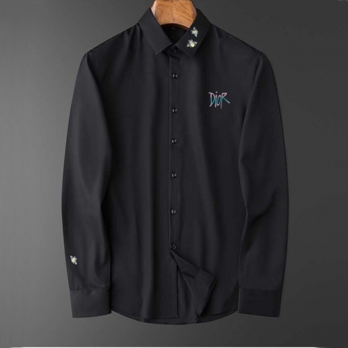 ディオールディオールメンズクラシックコットンシャツo0813ブラック