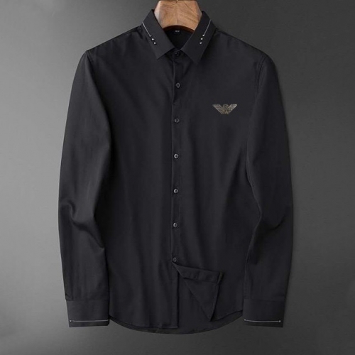 アルマーニアルマーニメンズビジネスコットンシャツm0744ブラック