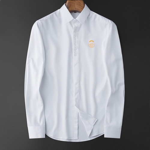 ヴェルサーチェヴェルサーチェメンズシルケットシャツr0699ホワイト