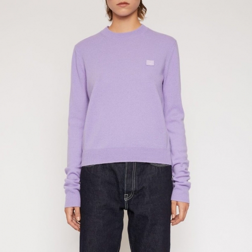 アクネストゥディオズアクネストゥディオズレディース用パッチポイントウールセーターn0093パープル