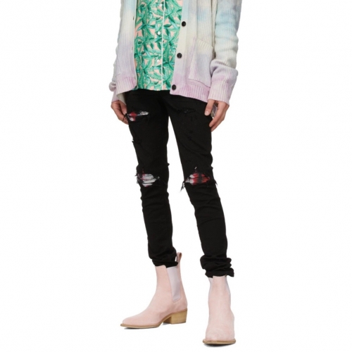 アミリアミリメンズトレンディジーンズ0122ブラック