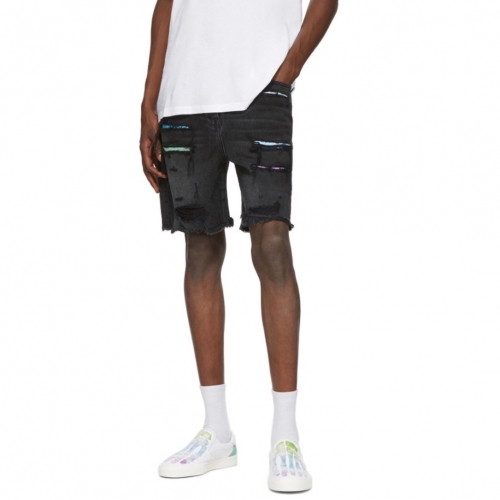 アミリアミリメンズカジュアルデニムショートパンツ0124ブラック